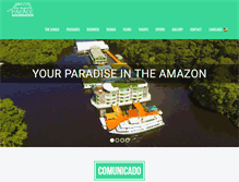 Tablet Screenshot of amazonjunglepalace.com.br